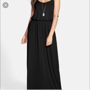 Nordstrom Lush Black Maxi Dress